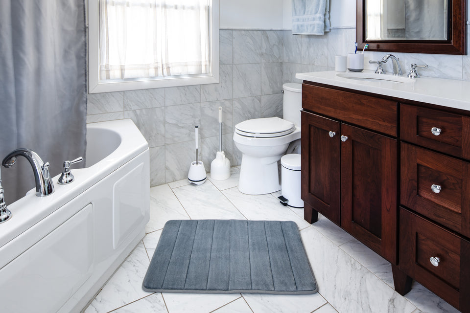 johnny box: Grey theme bathroom accessory set