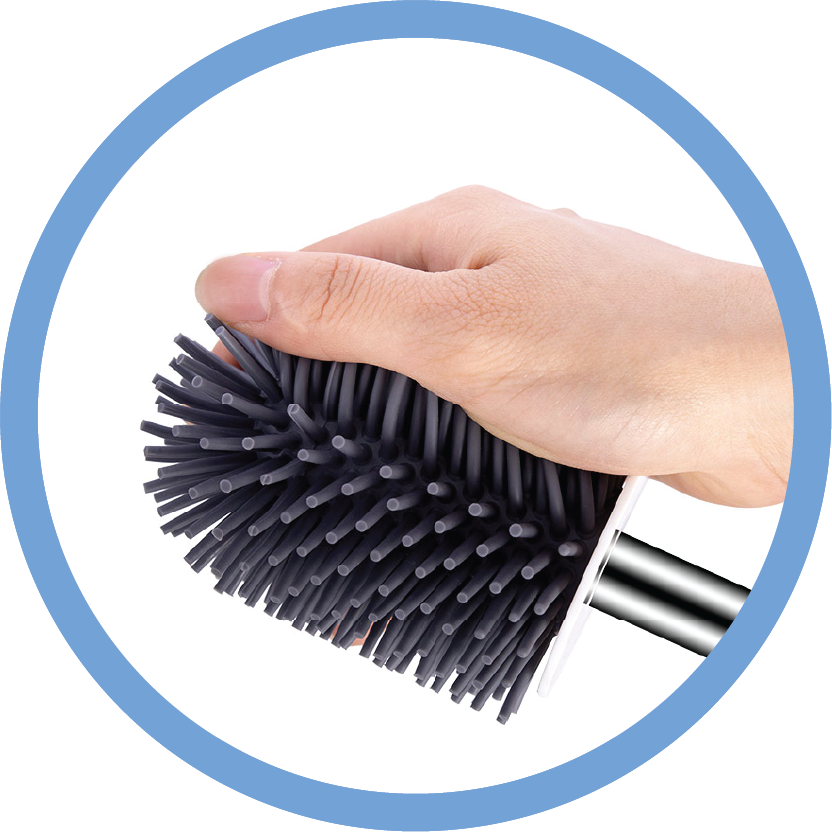 toilet brush and base